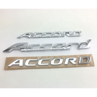 ราคาต่อ 1 ชิ้น โลโก้ ฮอนด้า แอคคอร์ด สามแบบ ชุบโครเมี่ยม Honda Accord logo letter for rear tail