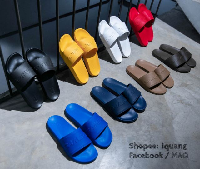 รองเท้าแตะสวม GGambo แกมโบล GM42155 Size: 36-44 ดำ ตาล กรม ขาว เหลือง แดง น้ำเงิน