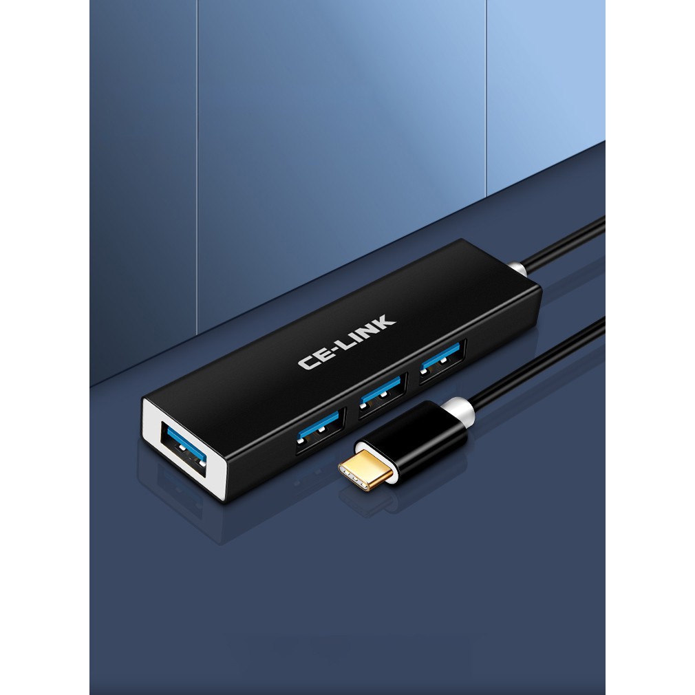ฮับอลูมิเนียม USB 3.1 Type-C ถึง 4 X USB 3.0