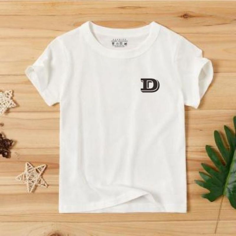 เสื้อยืด / เสื้อยืด Letter A to Z, Premium 30s Combat Cotton
