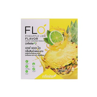 F L O PINEAPPLE LIME FLAVOR  ซองรสสับปะรดมะนาว บรรจุ 10 ซอง