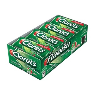 ครอเรท รสออริจินอลมินต์ กล่องละ35เม็ด ยกแพ็ค 12กล่อง CLORETS CANDY ORIGINAL MINT