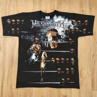 MEGADETH OVERPRINT เมก้าเดตลูกคิด เสื้อวง เสื้อทัวร์