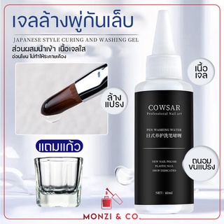 พร้อมส่งทุกวัน น้ำยาล้างแปรง Nail Brush Cleaner Gel สูตรเจลน้ำ 60ml ช่วยถนอมขนแปรงให้นุ่ม ล้างสะอาดหมดจด แถมแก้วล้างแปรง