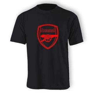 [S-5XL] Gdf21a3 เสื้อยืด ผ้าฝ้าย พิมพ์ลาย Arsenal FC สีดํา สําหรับผู้ชาย UY32ER21633