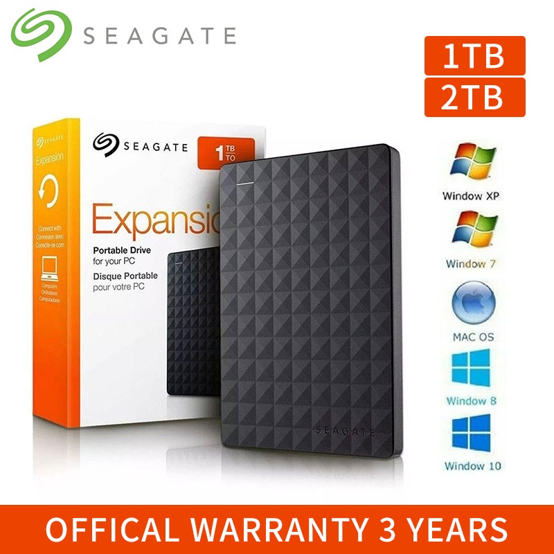 [36H Ship] Seagate 1T 2T External Hard Drive 2TB 1TB HDD Portable External Drive 2.5“ Hard Drive
