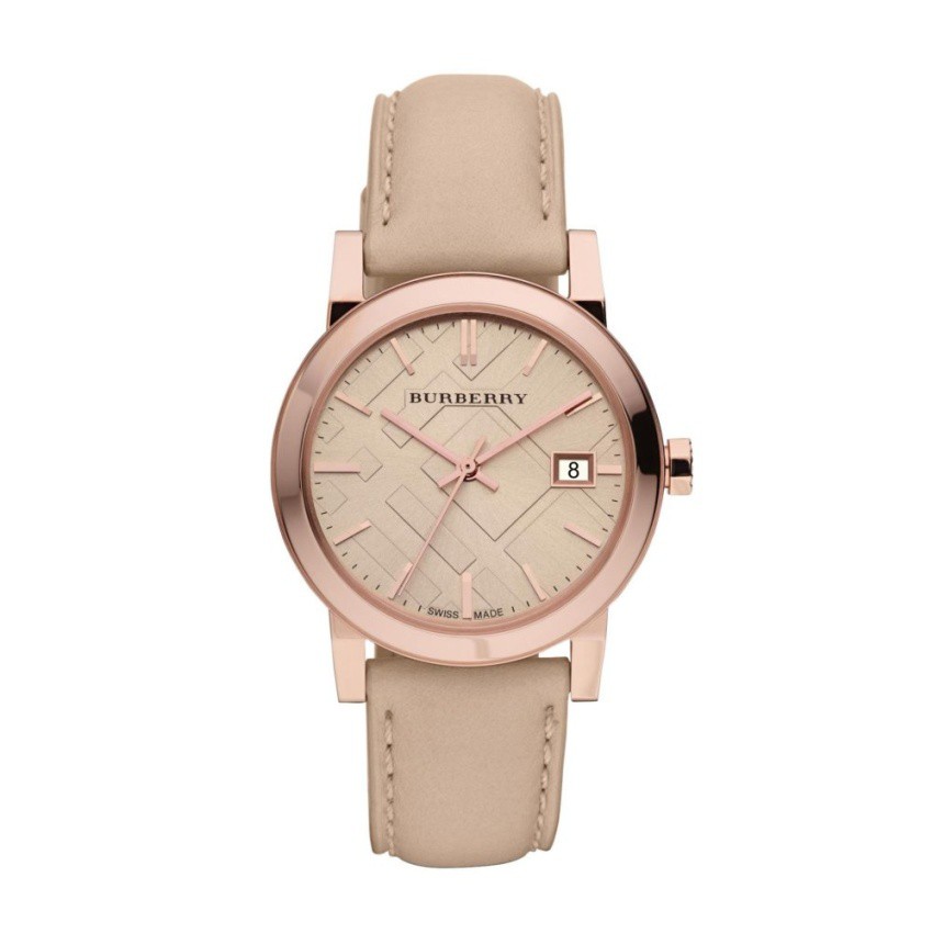 Burberry Women's Watch Beige Leather Strap BU9109(Black) | Shopee Thailand