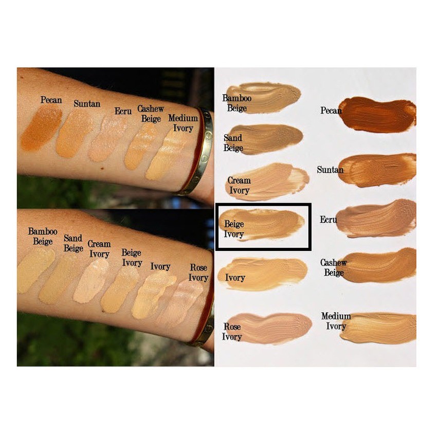 laura mercier silk creme swatches