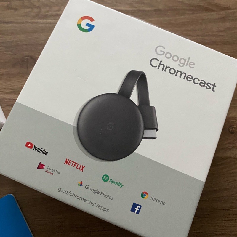 google chomecast 3rd gen อุปกรณ์เชื่อมทีวี เล่น Netflix, YouTube