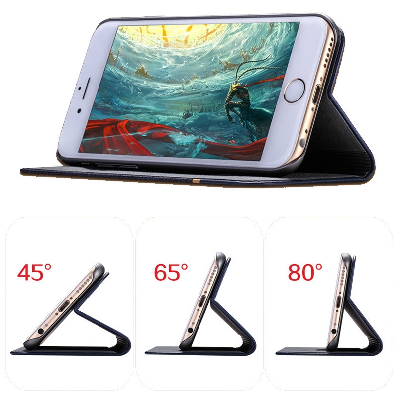 Housse Portefeuille Pour Doogee S68 – Étui Rabat Avec Protection Caméra – 3 Fentes Cartes – Similicuir Noir