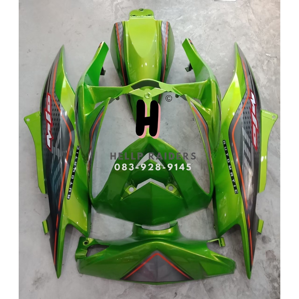 เฟรม ชุดสี ยามาฮ่า มีโอ รุ่นไฟหน้าตาเดียว mio 1ตา (มีโอตาเดียว) Mio ตาเดียว 5  ชิ้นครบชุด รถปี 2006-