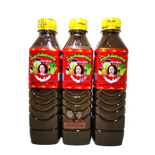 (แพค3ขวด)น้ำปลาร้าแม่บุญล้ำ ฝาเหลือง ขนาด400ml. (สูตรหอมปลาร้าโหน่ง)