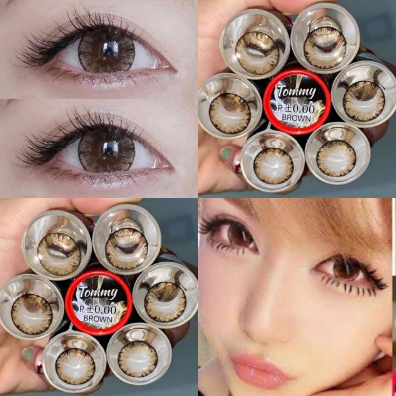 คอนแทคเลนส์ บิ๊กอาย ฝาแดง รุ่น Tommy / Omg สีเทา/ตาล Gray/Brown สายตาปกติ (0.00) - รูปที่ 5