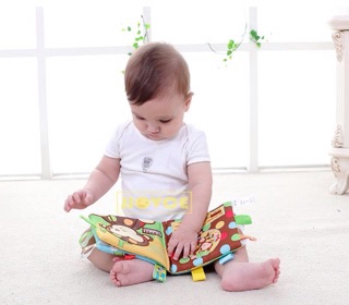 หนังสือผ้า หนังสือก๊อบแก๊บ หนังสือเด็กเล็ก JJOVCE หนังสือหัดจับมีเสียงก๊อบแก๊บ