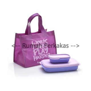 (รับประกันของแท้ 100%) Tupperware Foodie Buddy Purple พร้อมกระเป๋าราคาถูกที่สุด