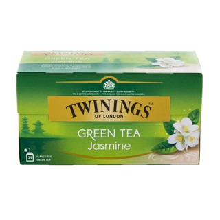 ชาอังกฤษ 1.8กรัม(กล่อง25ซอง) ทไวนิงส์ Jasmine Green Tea English tea 1.8 grams (box of 25 sachets) Twinings Jasmine Green