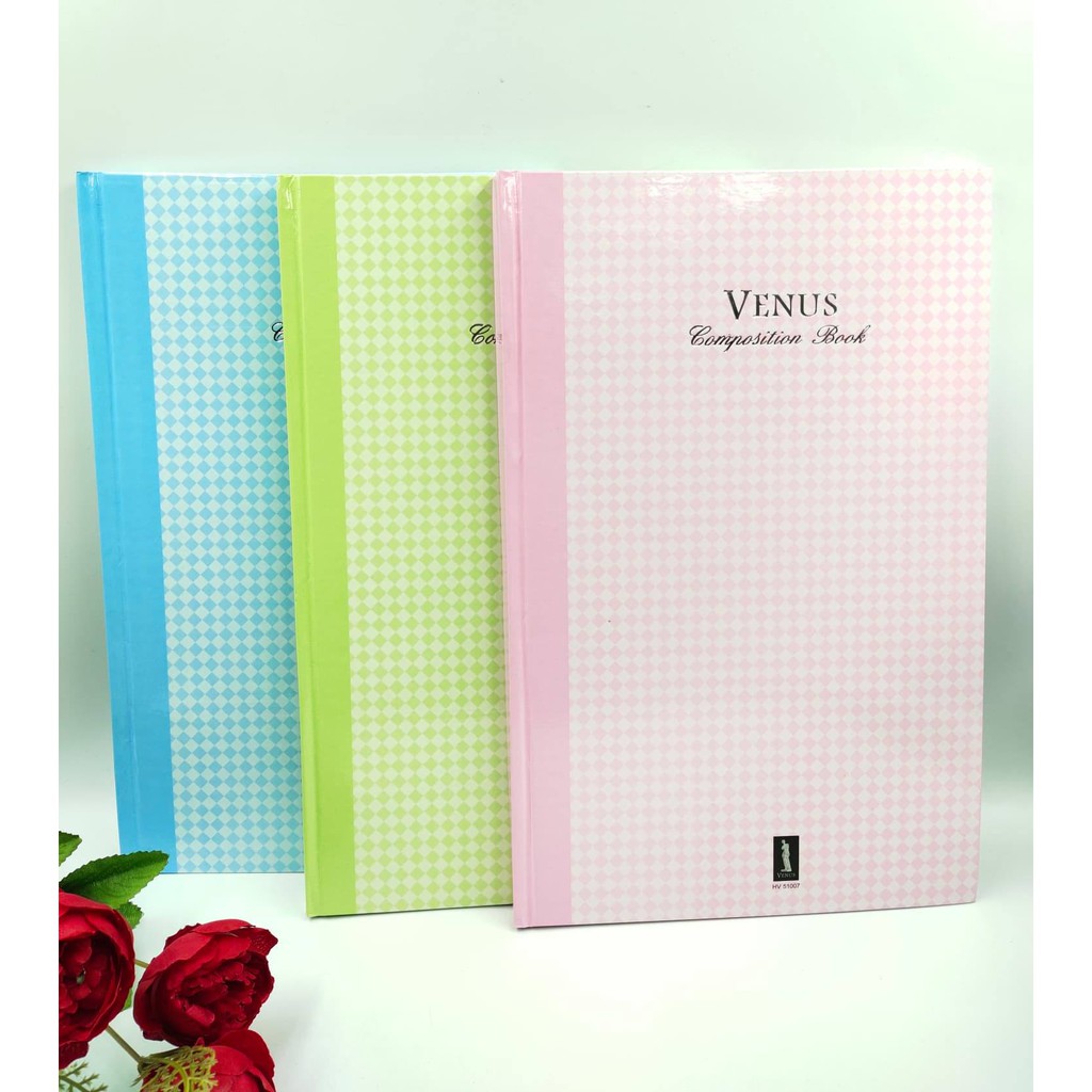 VENUS [HV 51007] สมุดปกแข็ง สมุดบัญชี ขนาด21.5 x 33 ซม. 70 แกรม 100 แผ่นรวมปก