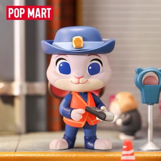 【ของแท้】ตุ๊กตาฟิกเกอร์ Disney Zootopia Series Blind Box Pop Mart น่ารัก (พร้อมส่ง)