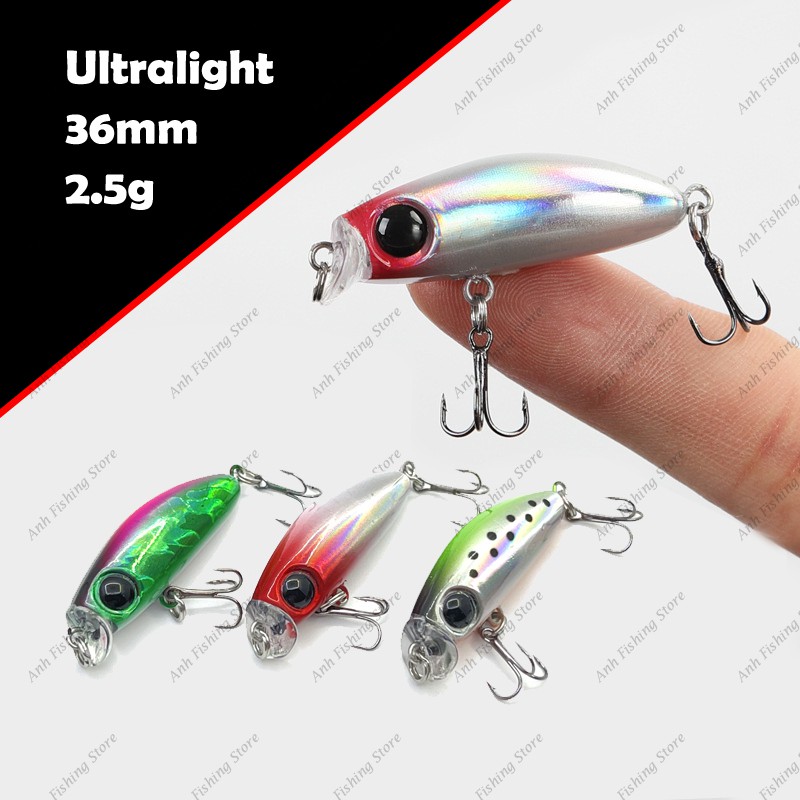 Anh Ultralight Minnow 2.5g 35mm 35F เหยื่อตกปลาขนาดเล็กลอยน้ํา