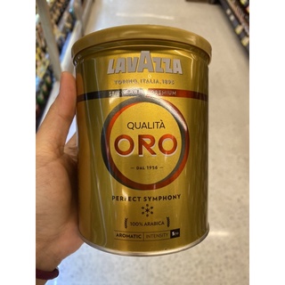 เมล็ด กาแฟแท้ คั่วบด ตรา ลาวาซซา 250 G. Qualita Oro 100% Arabica ( Ground Coffee ) ( Lavazza Brand )