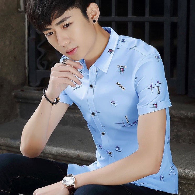 เสื้อคอปกแขนสั้น สำหรับผู้ชาย G005 ทรงสลิมฟิต มีหลายสีให้เลือก - รูปที่ 2