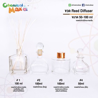 [พร้อมส่ง] Reed Diffuser Bottle  50-100 ml ขวดก้านไม้กระจายกลิ่น ขวดแก้วใส ขวดน้ำหอม