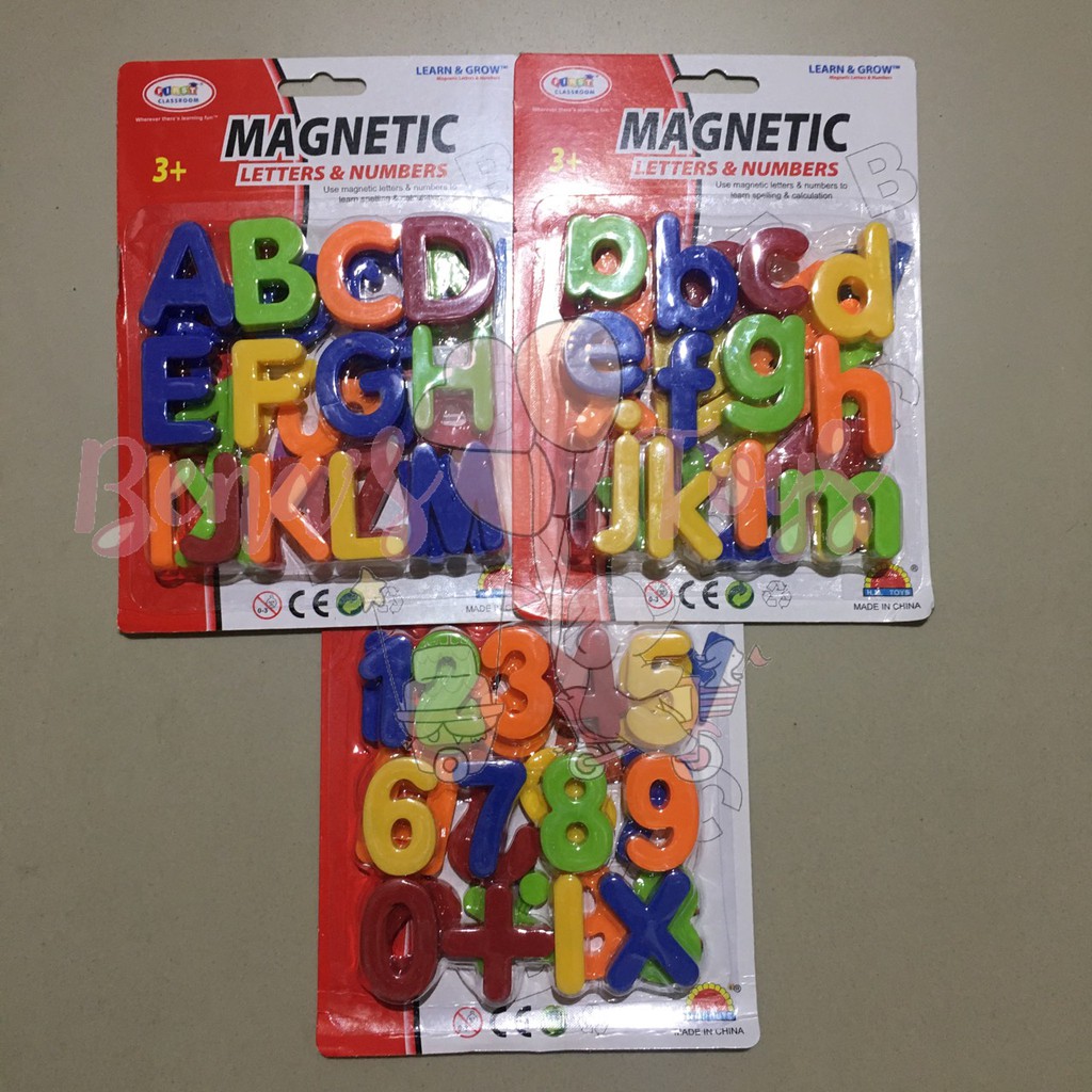 แม่เหล็ก แม็กเน็ต ABC abc 123 Magnetic