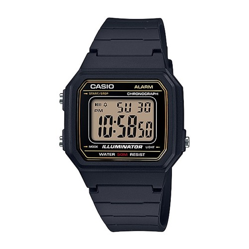 Casio นาฬิกาข้อมือผู้ชาย สายเรซิ่น รุ่น W-217H,W-217H-1A,W-217H-1AVDF,W-217H-9A,W-217H-9AVDF