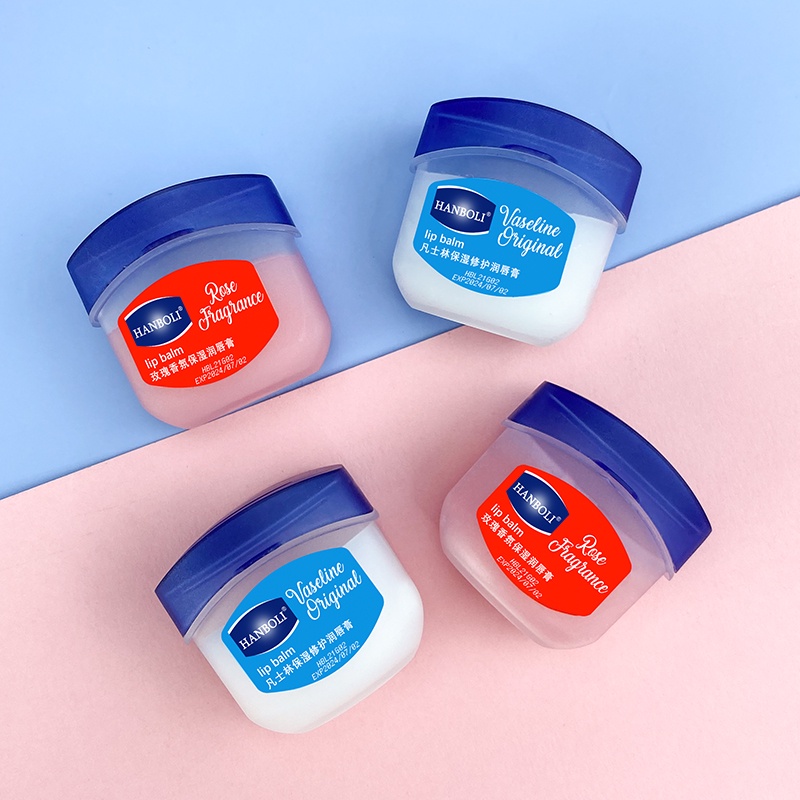 【Lip Star】Hanboli Vaseline  บำรุงริมฝีปาก ไม่มีกลิ่น ไม่มีสี ขนาดเล็ก 7 กรัม