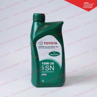 TOYOTA น้ำมันเครื่องยนต์เบนซิน กึ่งสังเคราะห์ GENUINE MOTOR OIL 10W-30 ขนาด 1 ลิตร (08880-84676)