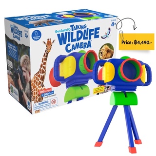 Educational Insights GeoSafari Jr. Talking Wildlife Camera, Voice &amp; Photography-Robert Irwin, STEM Toy