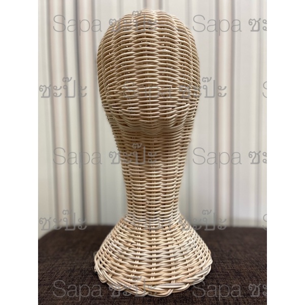 หัววิก ที่วางวิก ทำจากหวาย Wig Stand