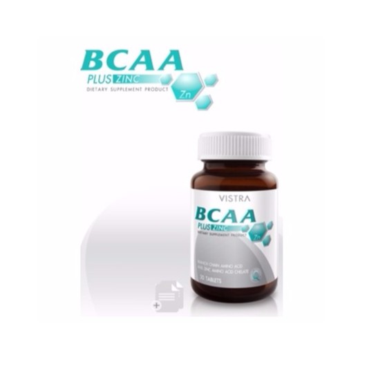 VISTRA BCAA Plus Zinc 36 g 30 เม็ด วิสทร้า บีซีเอเอ พลัส ซิงค์