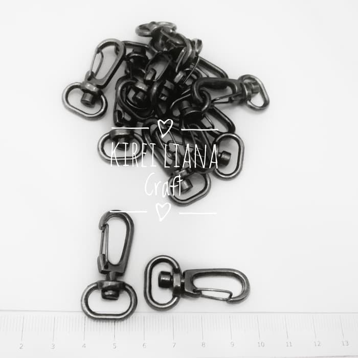 CP09 แหวนตะขอสีดํา 1.5 ซม.