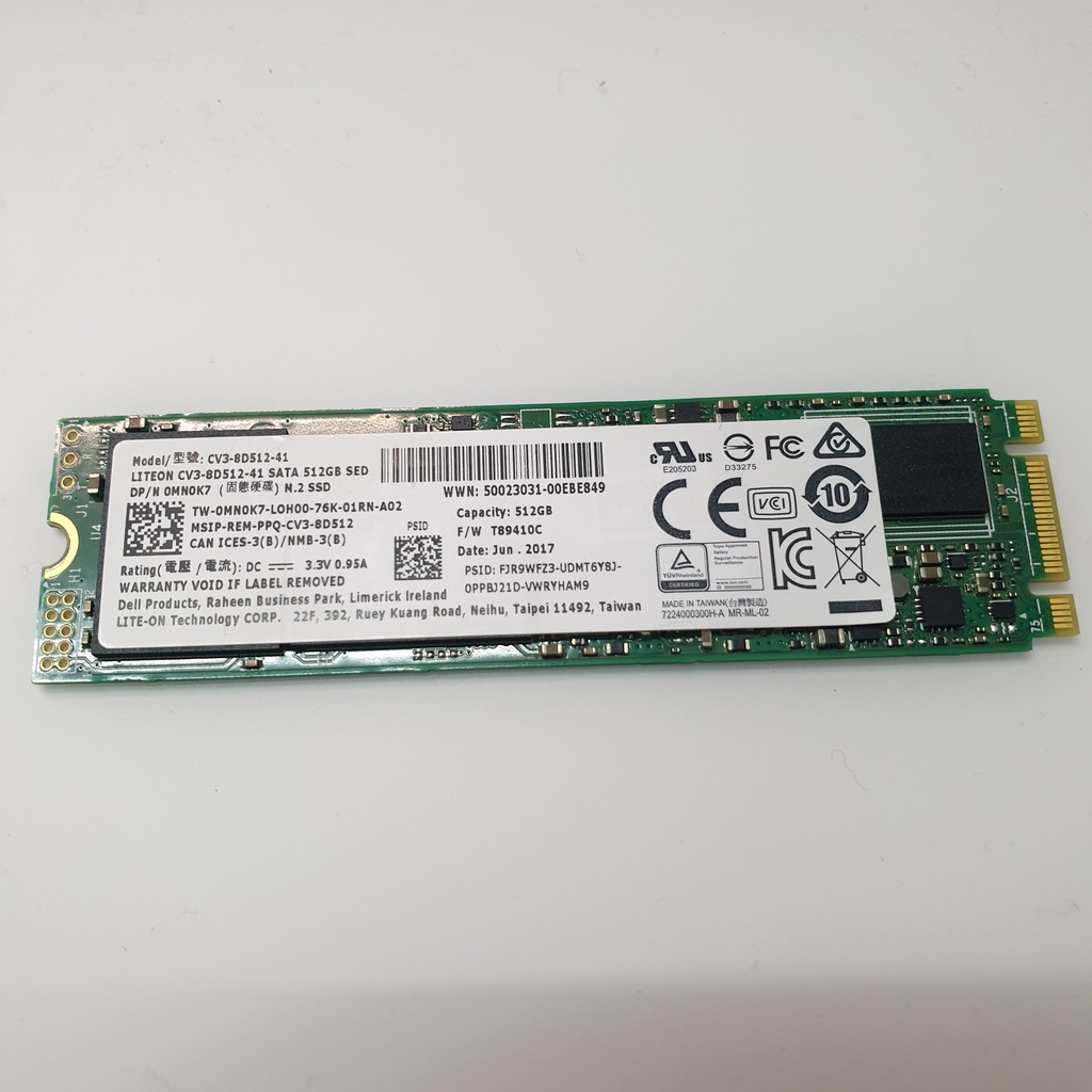 [Liquidation] ฮาร์ดไดรฟ์ Liteon 512gb m2 sata ssd - มือสอง
