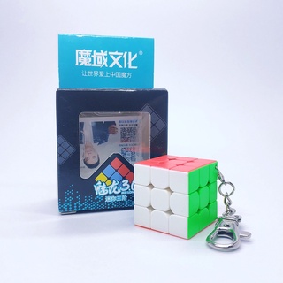 พวงกุญแจ รูบิค 3x3 รูบิค ของแท้ อย่างดี rubik 3x3 Moyu Meilong 3×3 Keychain 30mm Stickerless rubix cube SharkRubik