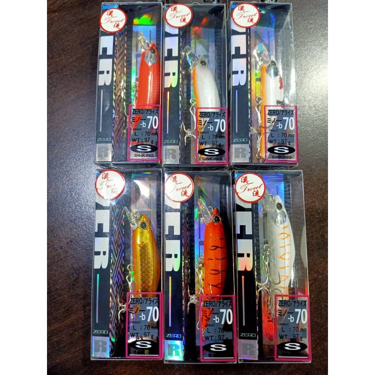 RIPPLE-ASH FISHING LURE ZERO ARISE MINNOW 70S