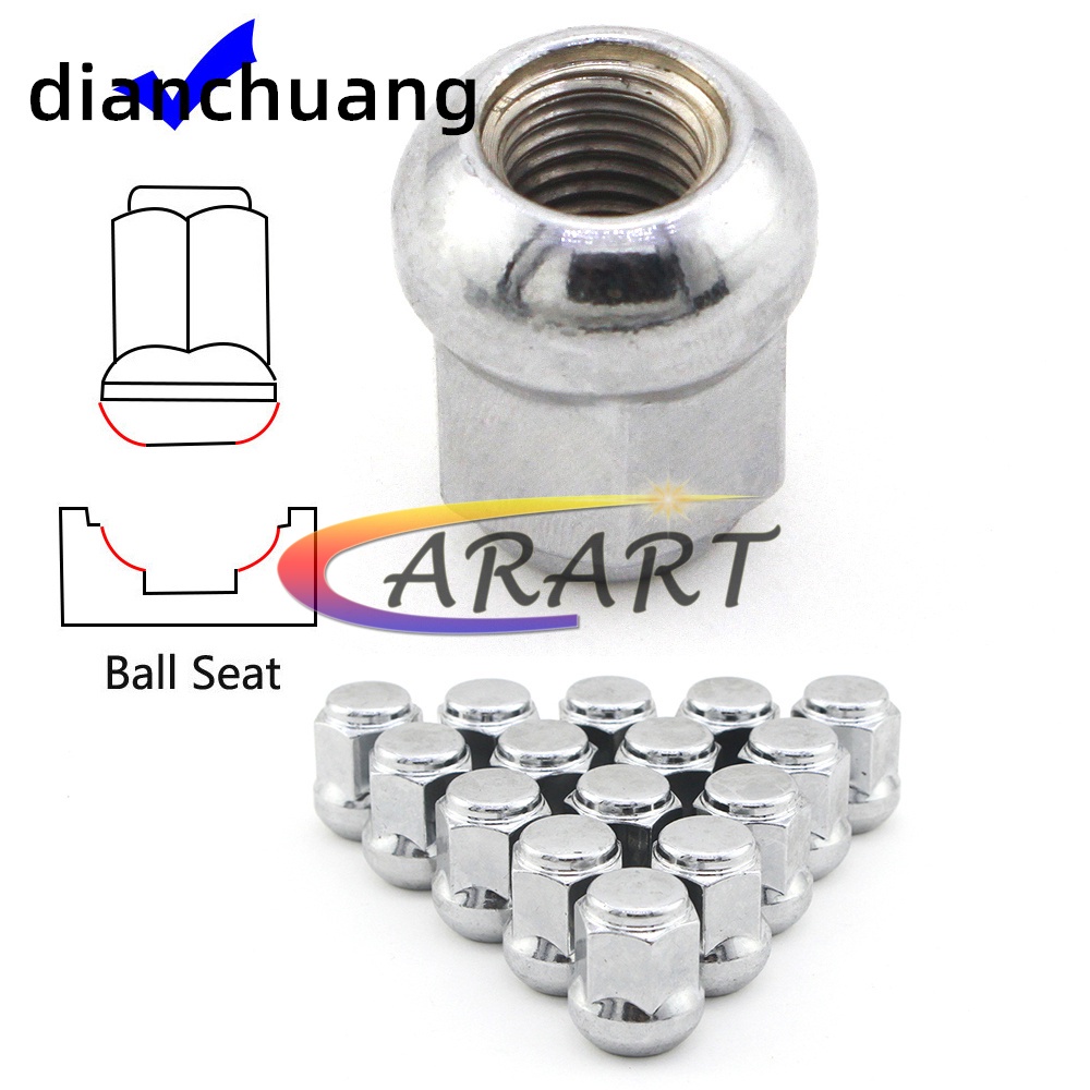 1 ชิ้น M12x1.5 สั้น Ball ที่นั่งยางล้อ Scorn Lug Nut สําหรับ Honda Series Accord,FIT, CITY, Civic