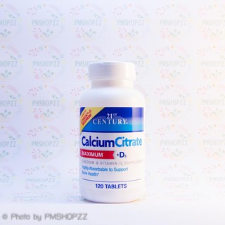 [พร้อมส่ง] 21st Century, Calcium Citrate Maximum + D3, 120 เม็ด แคลเซียม