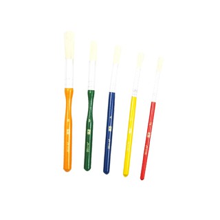 (โค้ดINCSM4Lขั้นต่ำ49ลด20) ชุดพู่กันสำหรับเด็กแพ็ค 5 ด้าม NANDEE Natural Bristle Brushes Set JY-1130