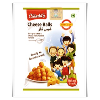 ขนมทานเล่น ลูกบอล ชีส ทอด (50 กรัม) ยี่ห้อ Chheda’s -- Cheeda’s Cheese Ball (50 Grams)