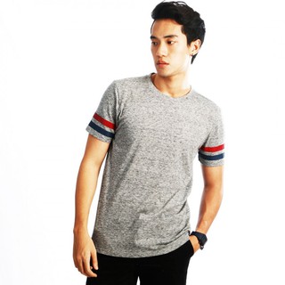 Hyper เสื้อยืดคอกลม แฟชั่น ผู้ชาย สีดำ และ เทา