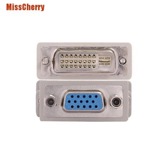 (Misscherry) อะแดปเตอร์แปลงวิดีโอ 15 Pin Vga Female To 24 + 1 Pin Dvi-D Male สําหรับ PC