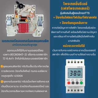 TTS 123D ตู้คอนโทรลมอเตอร์ 380VAC 3เฟส OEM-Schneider Eco0.5-20HP (มีเฟสโพรเทคเตอร์)