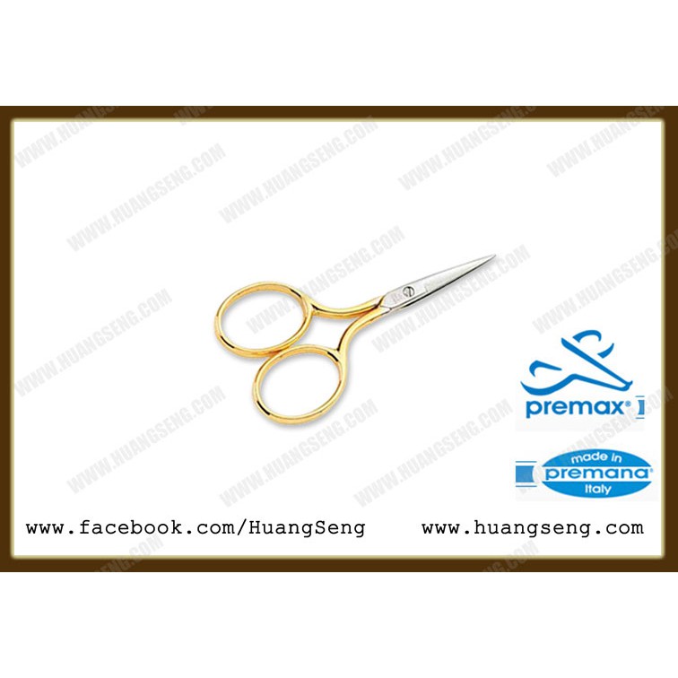 กรรไกรจิ๋วอเนกประสงค์สีทอง งานเย็บปัก PREMAX ขนาด 2 3/4 นิ้ว