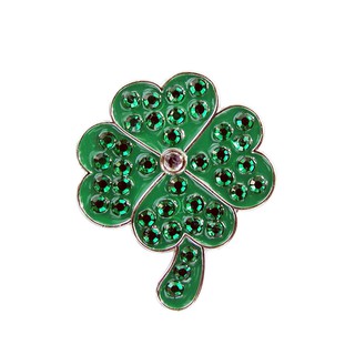 Golf Ball Markers Navika FOUR LEAF CLOVER SWAROVSKI CRYSTAL