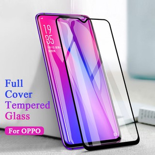 ฟิล์มกระจกแบบเต็มจอกันรอยหน้าจอสําหรับ OPPO Realme C35 C31 C30 Reno 5Z 5 R19 F7 F9 R15 R17 RX17 Pro R15X F1S F3 F5 Plus Full Cover Tempered Glass Screen Protector Film