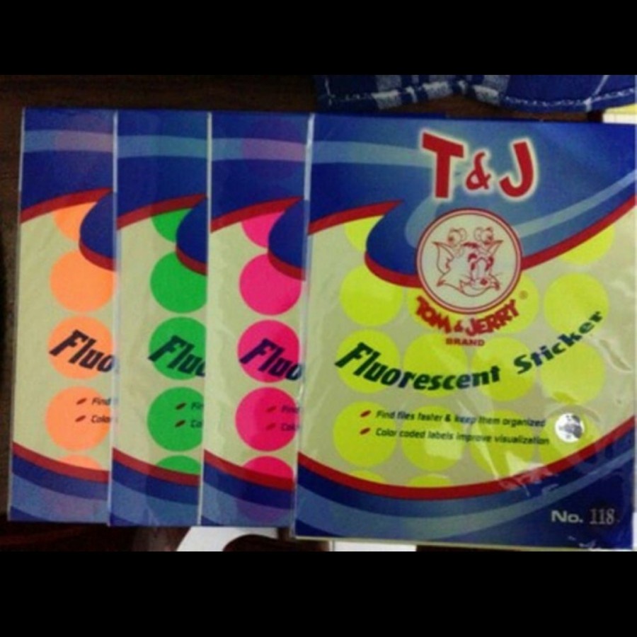 Tom&Jerry 118 T&J Tom Jerry Color Label Round Sticker