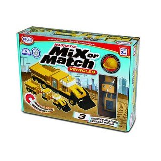 ของเล่น แม่เหล็ก ประกอบร่างสร้างรถตัก Popular Playthings - Mix or Match Vehicles Construction