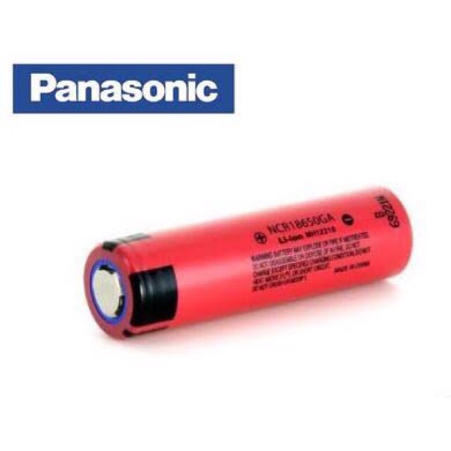 ถ่านชาร์จ แบตเตอรี่ Panasonic NCR18650GA Rechargeable เบอร์ 18650 3.7v ขนาด 3500 mAh (10A) หัวแบน แพค 1 ก้อน
